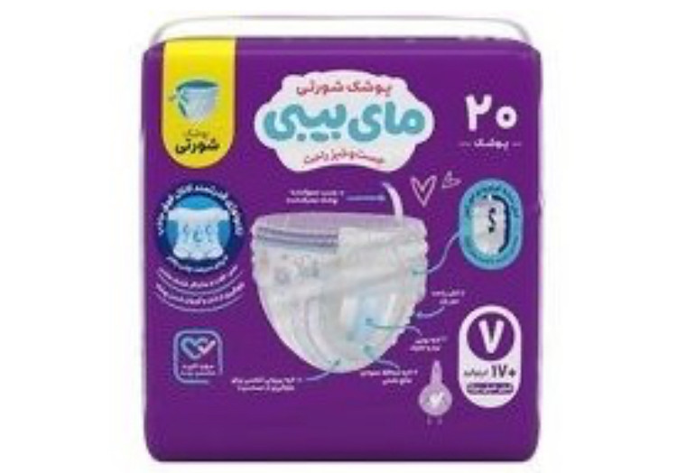 پوشک شورتی مای بیبی سایز ۷ بسته ۲۰ عددی
